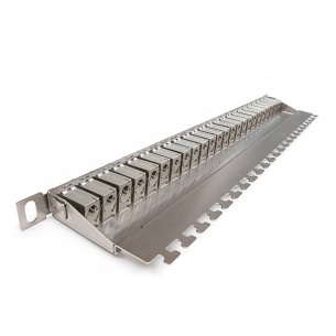 Keline patch panel Cat 6A, HD, osadený s 24xKEJ-C6A-S-HD, 0,5U